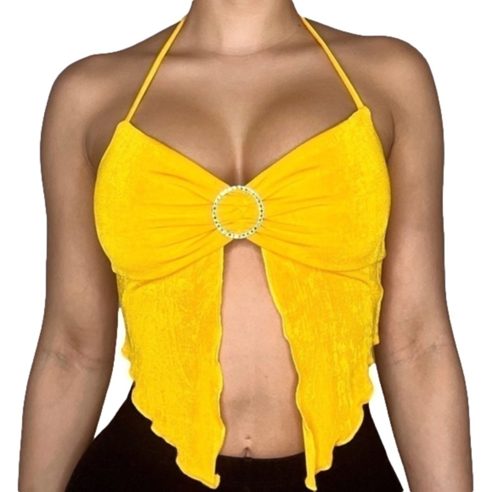 MANGO halter crop top
